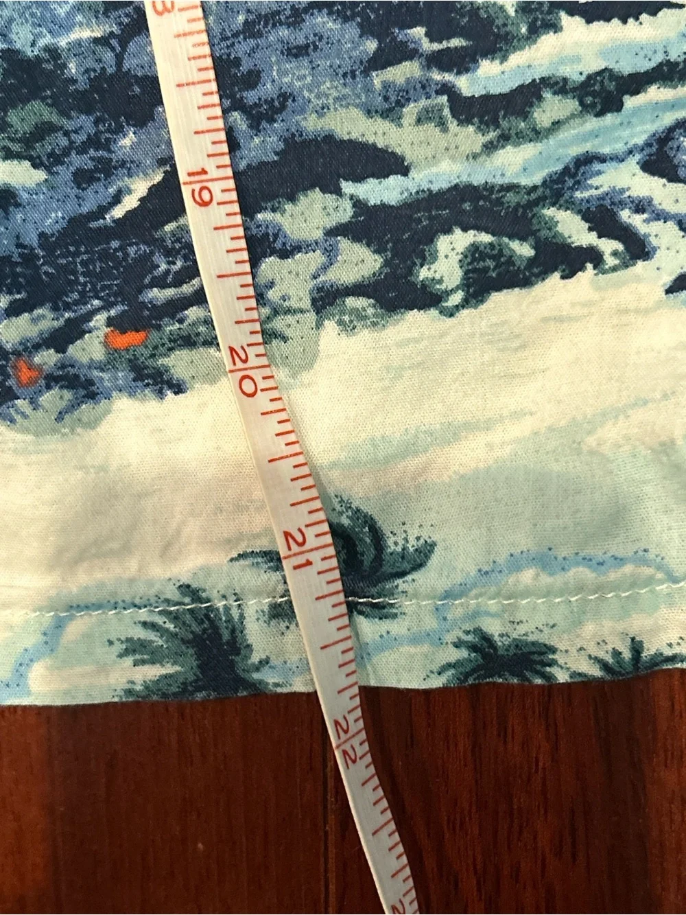GAP Boys Blue & White Palm Print Short-Sleeve Button-Down Camp Shirt Hawaiian